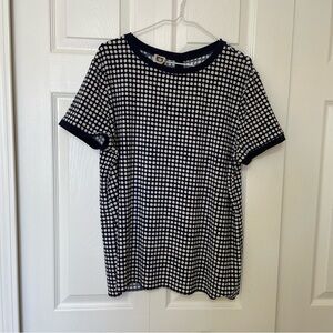 Anne Klein Women’s Size L polka dot button back blouse